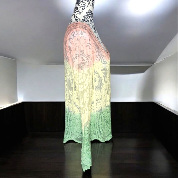 UNKNOWN Rainbow Lace Ombre Top - Medium - Picture 3 of 4